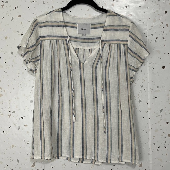 Rails Viera blouse in ryland stripe - Picture 2 of 8